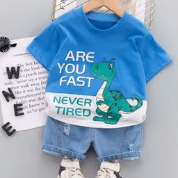 Bold N Elegant Unisex Kids Printed T-shirt with Shorts-25