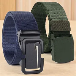 HENEDA Men Pack Of 2 Textured Belt-picture-15