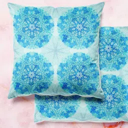 ArtzFolio Multicoloured Set of 2 Velvet Square Cushion Covers-image-63