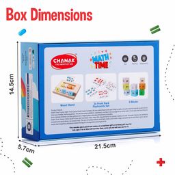 Aditi Toys Wooden MathTime for Kids, Educational Math Card Game with Wooden Block & Flashcards, Addition & Subtraction Learning Toy image 2