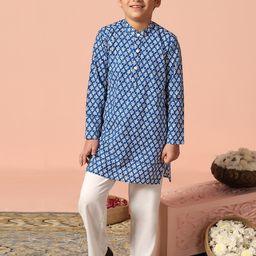 Sangria Boys Printed Kurta Set-23