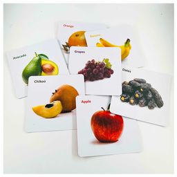 B4BRAIN Fruit and Colour Cards for 4-6 months babies for brain development. image 4