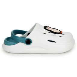 TRUFFLE COLLECTION Perforated Clogs With Penguin Charms - Off White image 5