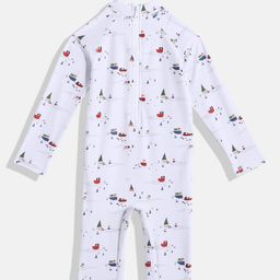 NEXT Boys Conversational Printed Legsuit with Sun Cap image 2