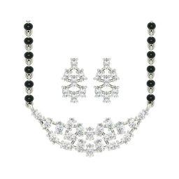 Clara Daisy 92.5 Sterling Silver Mangalsutra Set-image-48