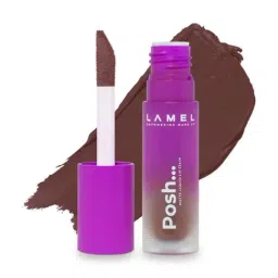 Lamel Posh Matte Liquid Lip Stain 410 Mahogany - 4 gm-image-46