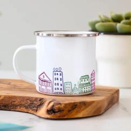Gathari Enamel White Stainless Steel Coffee Mug-31