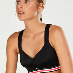 Hunkemoller Black Non Wired Padded Sports Bra-image-2