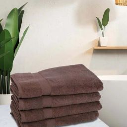 Bianca Paradiso Brown Cotton 500 GSM Bath Towels - Set of 4-image-97