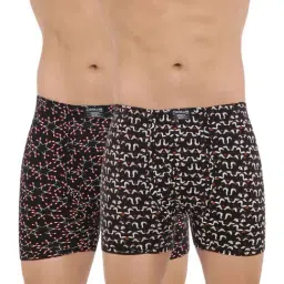 Dollar Bigboss Assorted Color Cotton Printed Trunks (Pack Of 2)-picture-9