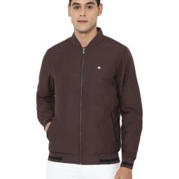 Allen Solly Jeans Maroon Regular Fit Jacket-picture-27