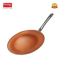 Prestige Brown Aluminium 28 cm Gas Compatible Tawa - Set of 1-image-52