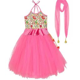 A.T.U.N. Pink Embroidered Lehenga with Choli & Dupatta-image-56