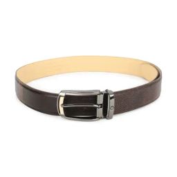Louis Philippe Brown Faded Casual Leather Belt for Men-image-101