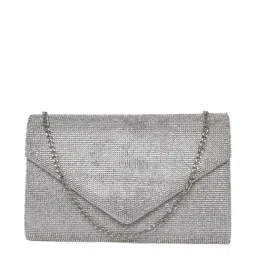 Aldo Silver Synthetic Clutch-41