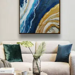 The Art House Abstract Multicolor Canvas Painting-image-59