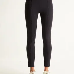 Cover Story Black Regular Fit Leggings-image-48