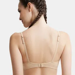 Jockey High Coverage Non-Padded Beginners Bra with Adjustable Straps image 3