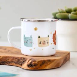 Gathari Enamel White Stainless Steel Coffee Mug-21