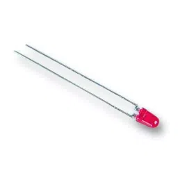 BROADCOM LED, 3MM, RED, 3.4MCD, 626NM, HLMP-1301 (Pack of 5 Pcs)-4