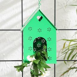 green girgit Green Hut Shape Bird House Planter-57