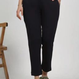 W Navy Mid Rise Slim Pants-picture-29
