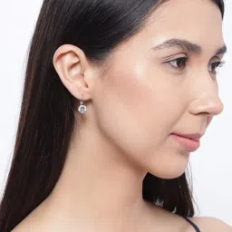 OOMPH Pearl & Cubic Zirconia Delicate Drop Earrings - Set of 2 image 3
