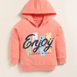 BISKID GIRLS Peach Cotton Printed Sweatshirt-image-105