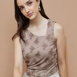 Ginger by Lifestyle Floral Printed Sleeveless Top-image-37