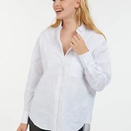 Guess White Embroidery Full Sleeves Shirt-image-40