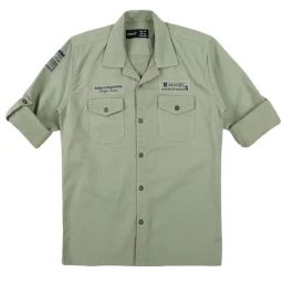 Cavio Kids Green Cotton Shirt-image-92