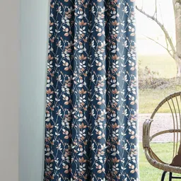 Myntra Elegant Homes Blue Set Of 2 Black Out Door Curtain-picture-13