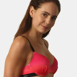 Soie Pink Medium Coverage Under-Wired Half Coverage Bra image 3