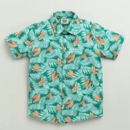 Zip Zap Zoop Boys Green Regular Fit Printed Shirt-image-23