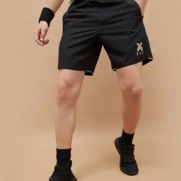 Kappa Black Regular Fit Sports Shorts-image-57
