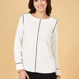Annabelle by Pantaloons White Comfort Fit Top-image-35