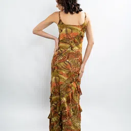 Stylecast X Hersheinbox Printed Ruffled Maxi Dress image 3