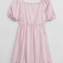 GAP Girls Rose Solid Dress-image-76