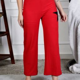 NEUDIS Red & Black Printed Lounge Pants-picture-4