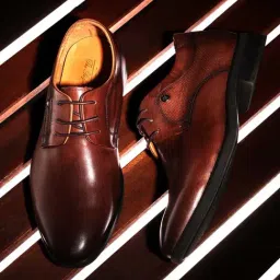 Louis Philippe Men's Brown Derby Shoes-picture-20