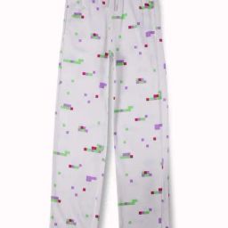 Gini & Jony Girls White Graphic Track Bottoms & Joggers-image-13
