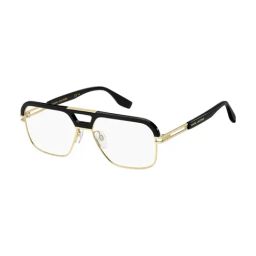 Marc Jacobs Gold Rectangular Eye Frames for Men-picture-12
