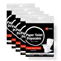 Besafe Forever Disposable Paper Toilet Seat Cover, 50 Sheets, Black-image-25