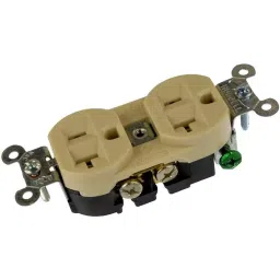 HUBBELL WIRING DEVICES CONNECTOR, POWER ENTRY, RCPT, 20A, 125VAC, IVORY, 5362I-picture-38