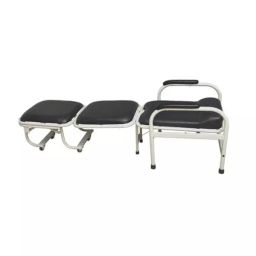MEDITREES Attendent Bed Cum Chair 1900x635x410 mm Mild Steel, MT/AB-032-47