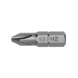 Hogert Technik PH0 6.35 mm (1/4 inch) 25 mm Screwdriver Bit, HT1S300-9