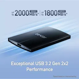Lexar External Portable SSD 2 TB USB 3.2 Gen2x2 Upto 2000 Mbps Read & 1800 Mbps Write Speed, SL500 image 2