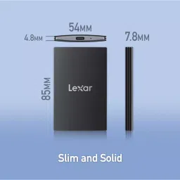 Lexar External Portable SSD 2 TB USB 3.2 Gen2x2 Upto 2000 Mbps Read & 1800 Mbps Write Speed, SL500 image 4