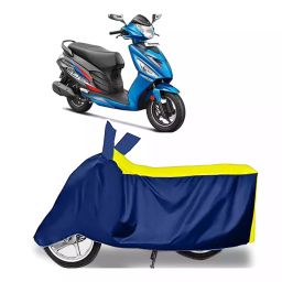 Auto Pearl Bike Cover for Hero Motocorp Maestro Edge 110 BS6 (Yellow & Blue)-24