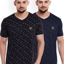 VIMAL JONNEY Men Pack of 2 V-Neck T-Shirts-image-85